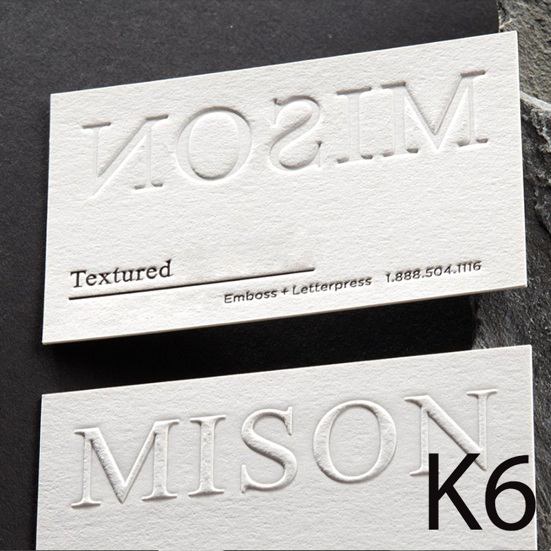 K6 Top private custom business cards special paper cotton card From200pcs