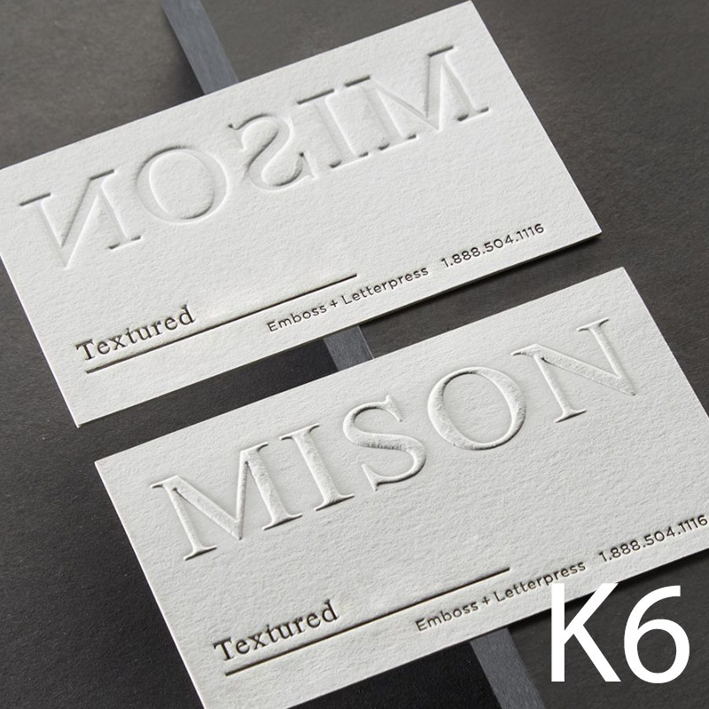 K6 Top private custom business cards special paper cotton card From200pcs