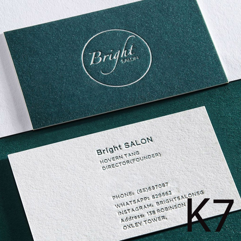 K7 Top private custom business cards special paper cotton card From200pcs