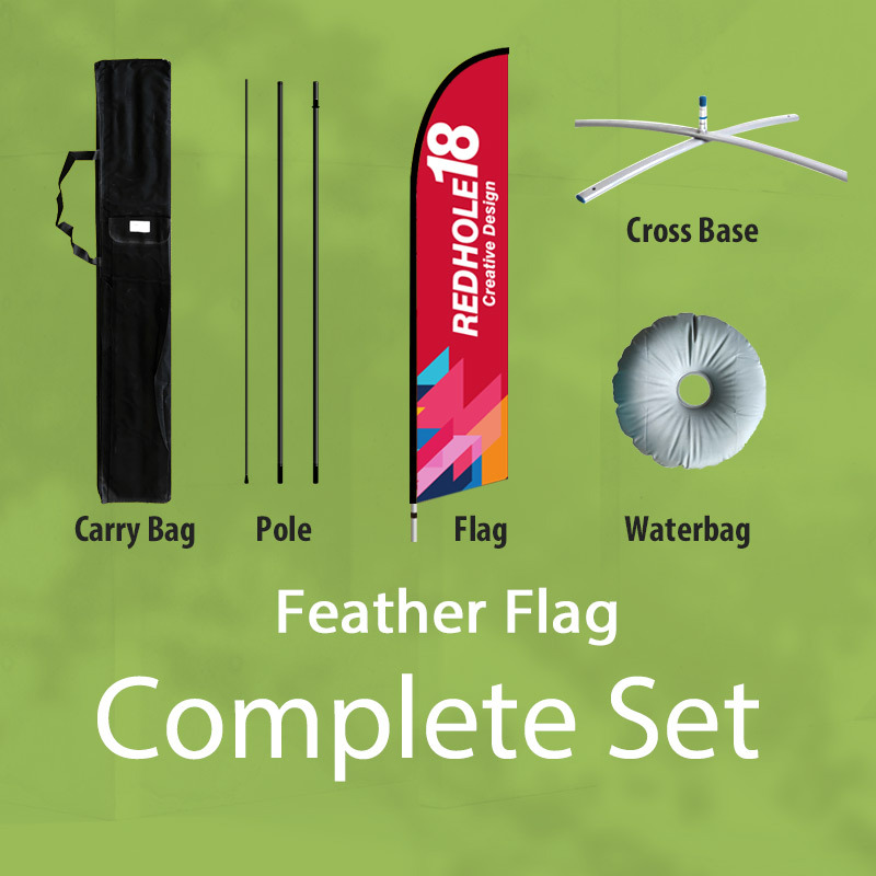 Customized  - Feather Flags (Double side - Complete set )  2.8/3.4/4.5/5.5M Selection