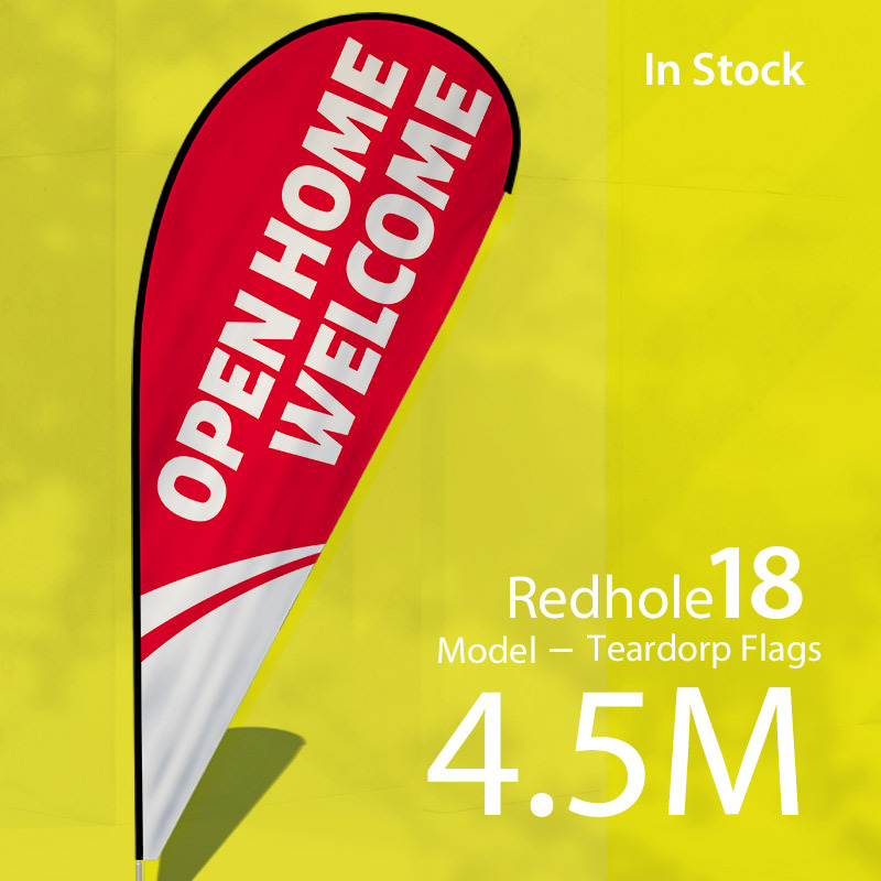 In Stock—地产行业4.5m Teardrop Flags Single side（仅旗面）