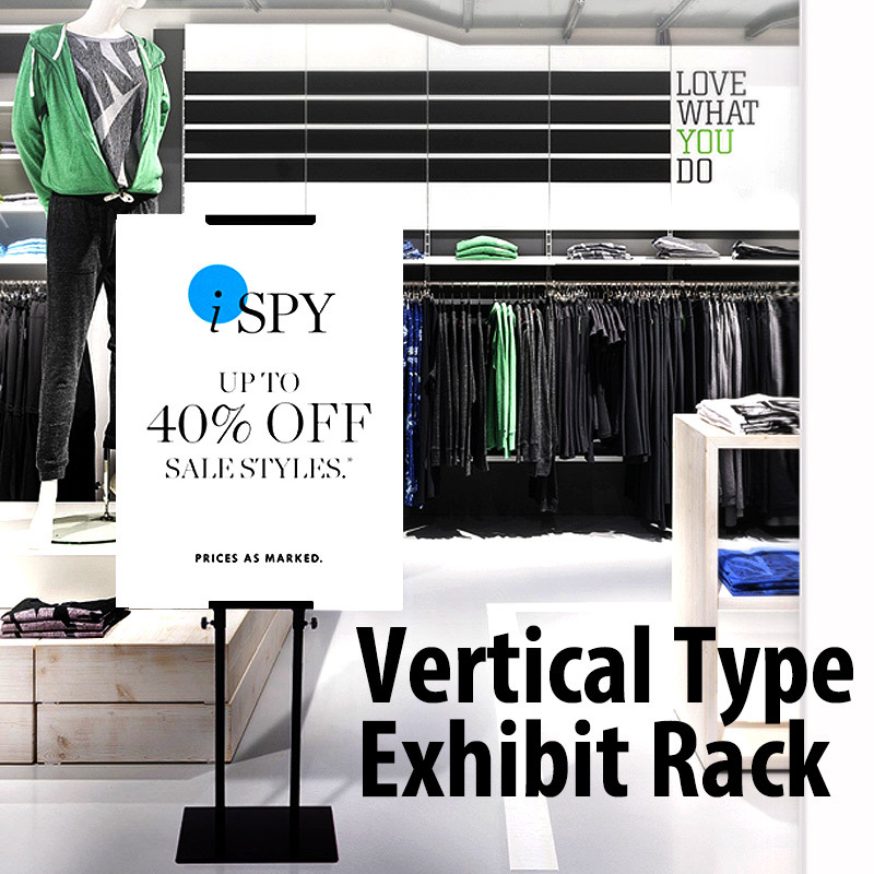 Vertical type exhibit rack ( Double-sided) complete set 立式双面独立展架