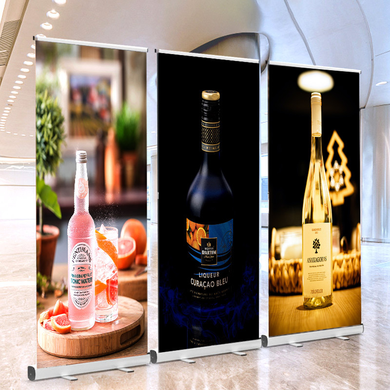 Stand Pull Up Banner Portable Aluminum Standard Size