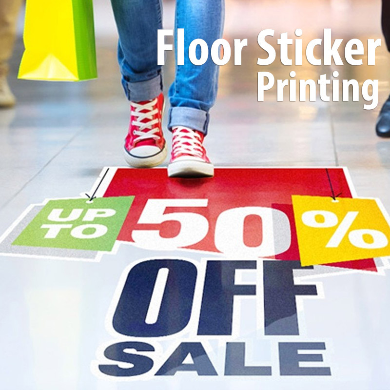 Floor sticker customized - waterproof scratch resistant anti-slip UV protection sticker for floor