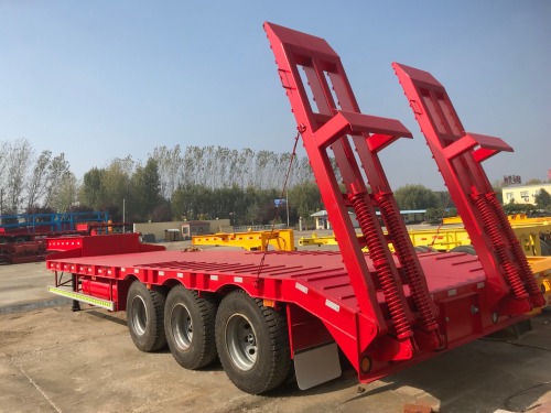 3Axles 60T Low-bed Semi Trailer