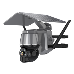 Built-in MIC and speaker support two-way intercom Security camera with solar 400W 1440P main control