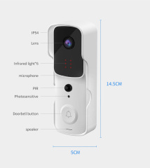 IP DOORBELL CAMERA WITH REMOTE VIDEO CALL SUPPORT 128GB SD CARD