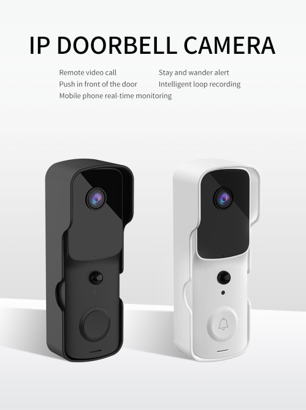 IP DOORBELL CAMERA WITH REMOTE VIDEO CALL SUPPORT 128GB SD CARD