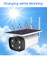 Starlight Night Vision 4G Solar-Powered Security IP Camera