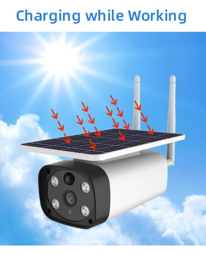Starlight Night Vision 4G Solar-Powered Security IP Camera