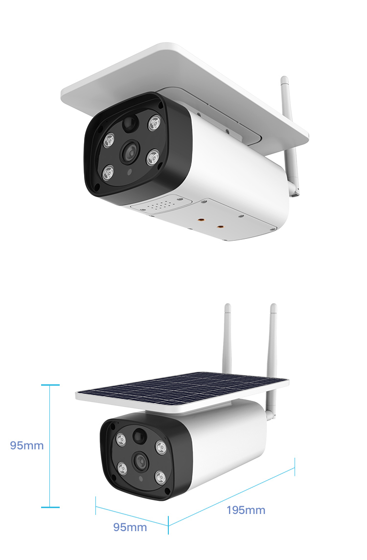Starlight Night Vision 4G Solar-Powered Security IP Camera