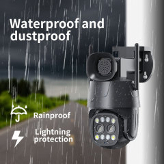 HD 1080P Dual lens WIFI IP AI CCTV Security camera