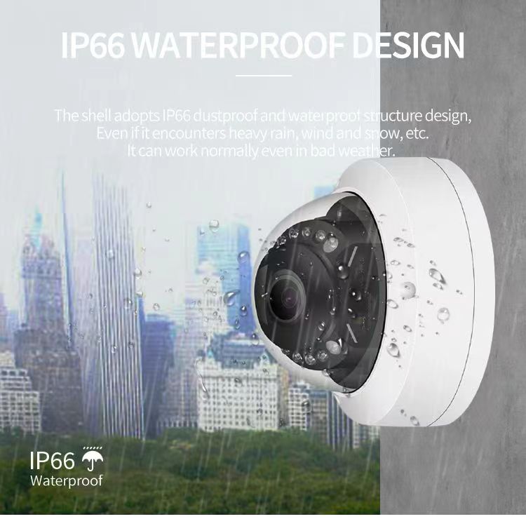 HOT HD 4k resolution night vision motion detection metal ip66 Waterproof camera 8MP ip camera POE outdoor dome camera