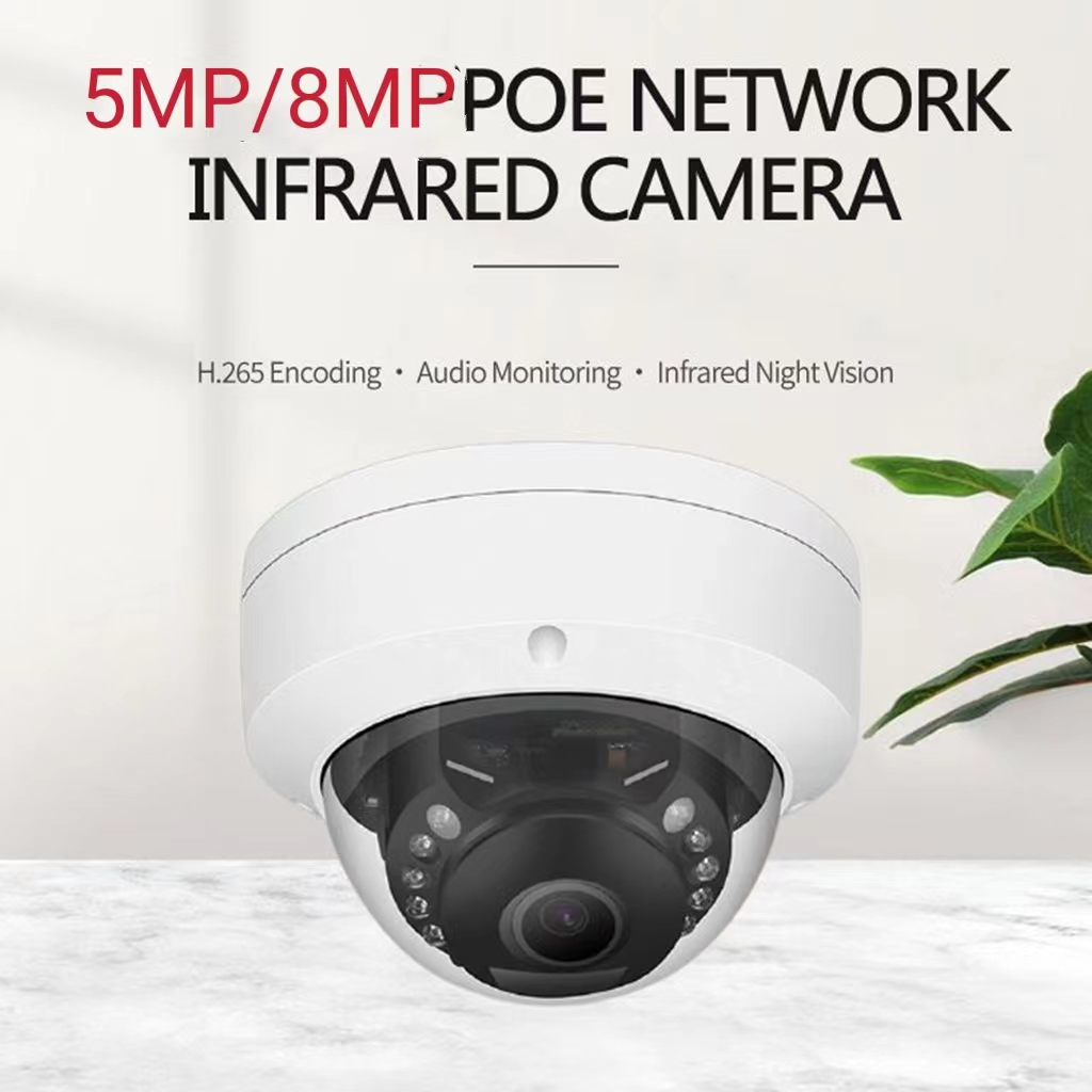 HOT HD 4k resolution night vision motion detection metal ip66 Waterproof camera 8MP ip camera POE outdoor dome camera