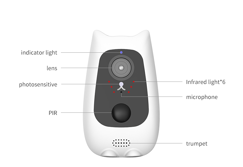 4G/WIFI 1080P HD Built-in Battery Two Optional See Faces solar battery 18650 camera Voice PIR Human Wide Angle Intercom Detection Solar battery for camera