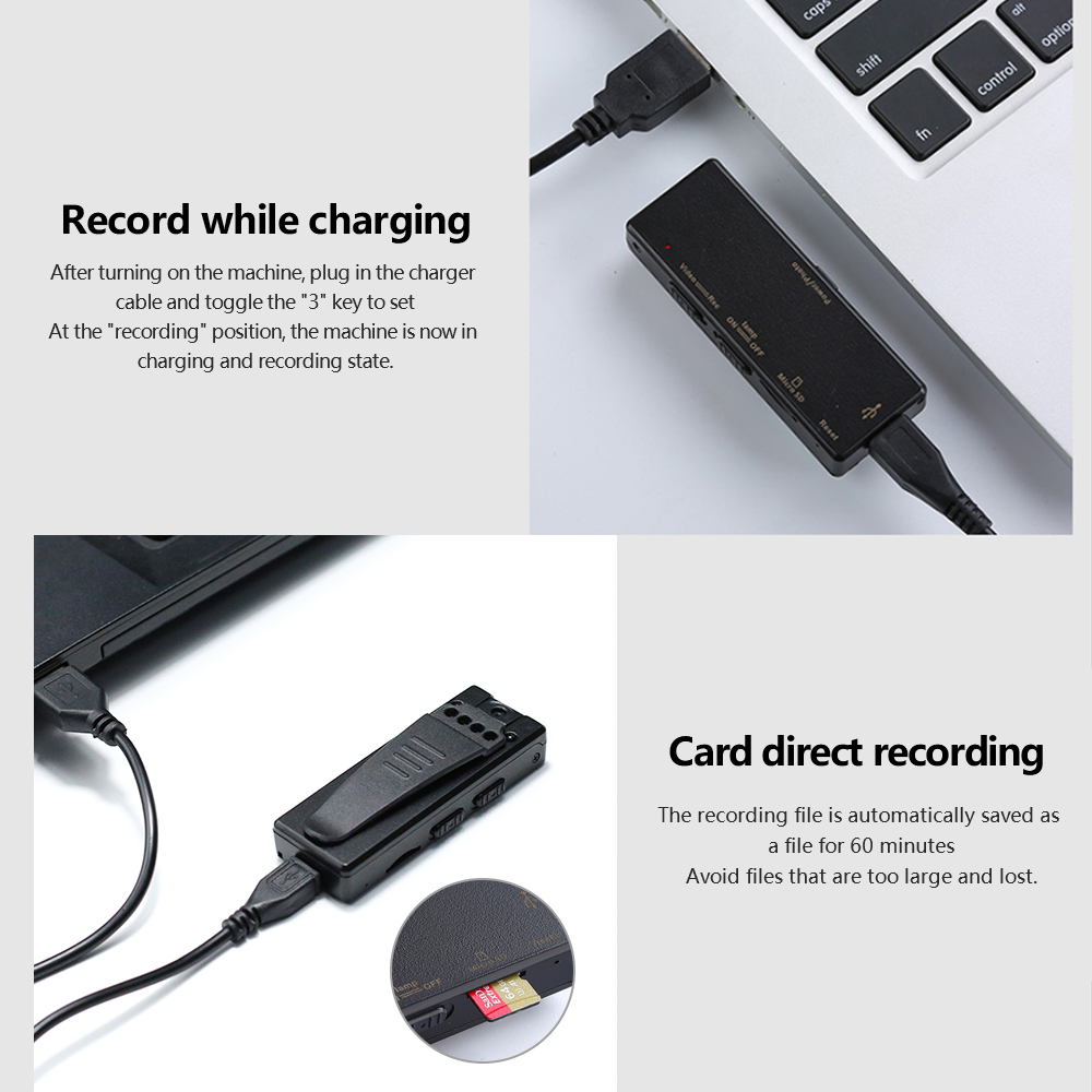 1080P HD pickup infrared night loop 360 degree recording micro USB port back chip HD meeting camera