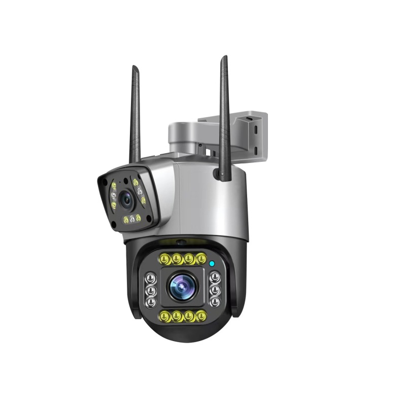 New Wireless Auto Human Motion Tracking 4G CCTV Camera 3.5Inch 2MP 4MP V380 Pro Wireless IP Security Dual Lens PTZ Camera
