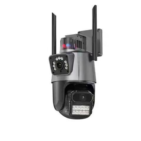 Icsee 2k 4mp Wifi Outdoor Hot PTZ IP Camera Dual-Lens Views Human Detect Smart Night Vision Wifi Connection Surveillance Camera
