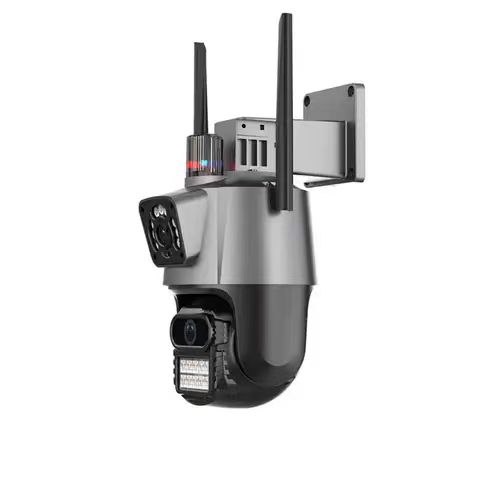 Icsee 2k 4mp Wifi Outdoor Hot PTZ IP Camera Dual-Lens Views Human Detect Smart Night Vision Wifi Connection Surveillance Camera