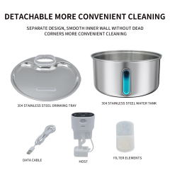 Stainless Steel Pet Water Fountain