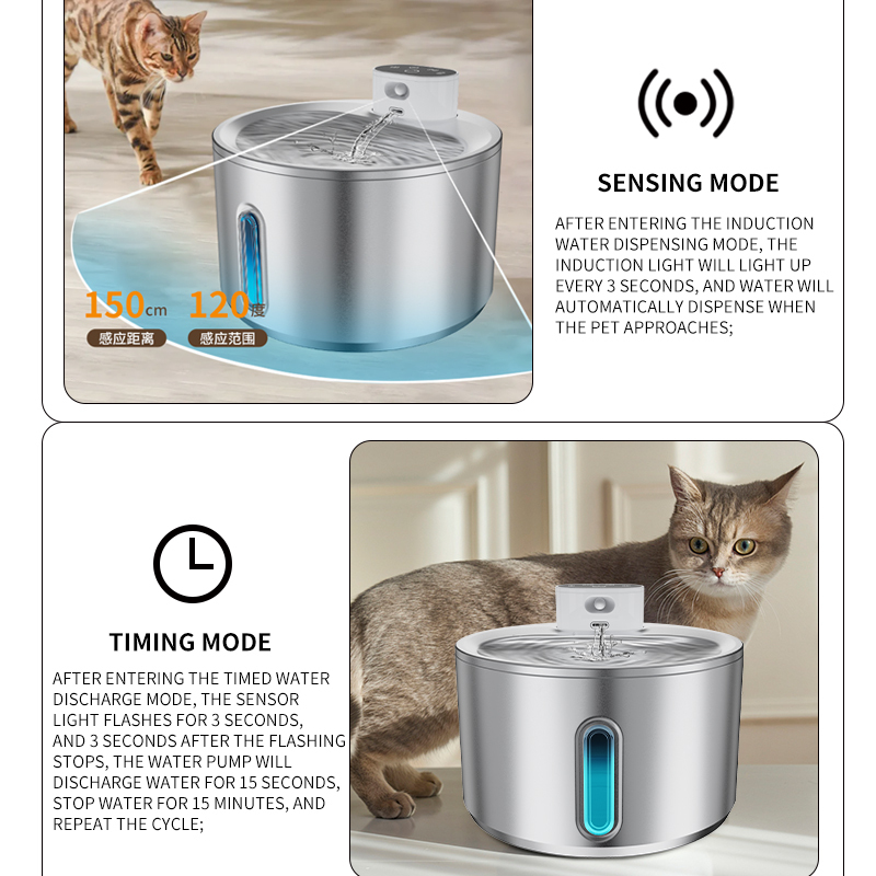 Stainless Steel Pet Water Fountain