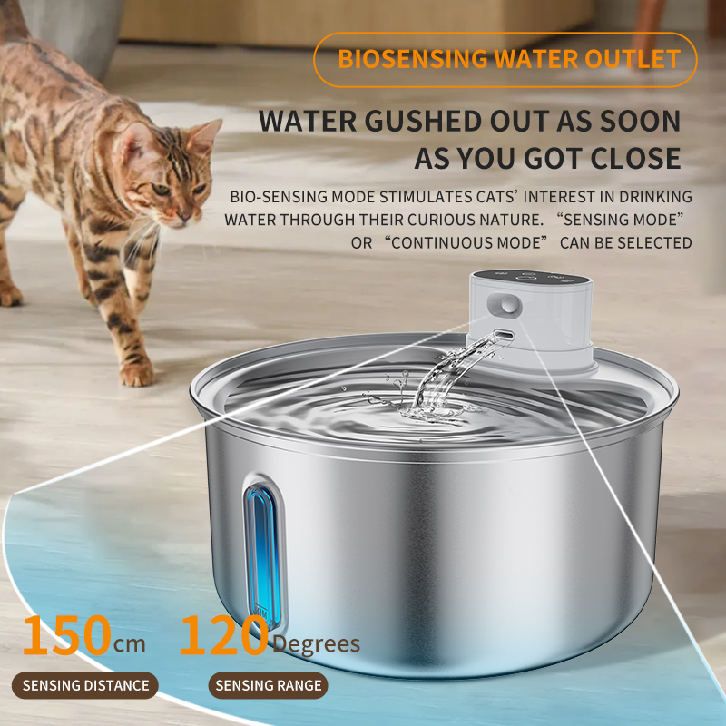 Stainless Steel Pet Water Fountain