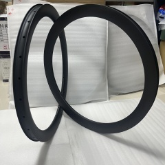 700C Road Bike Carbon Rim 38mm Width 45mm Depth Super Light Tubeless Disc Brake T800 Gravel Bike Carbon Rim