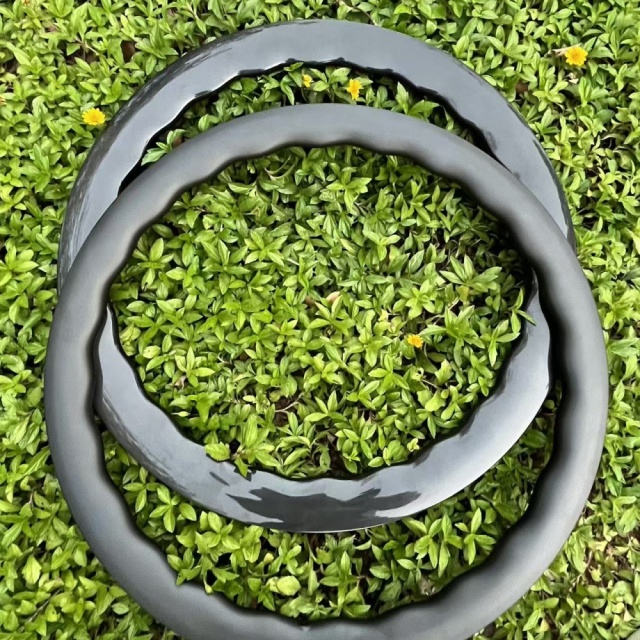 700C Road Bike Wave Carbon Rim 31mm Width 45mm Depth Tubeless 24Hole T800 Carbon Rim