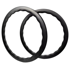 700C Road Bike Wave Carbon Rim 31mm Width 40mm Depth Tubeless 24Hole T800 Carbon Rim