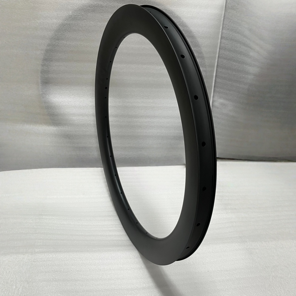 700C Road Bike Carbon Rim 38mm Width 59mm Depth Super Light Tubeless Disc Brake T800 Gravel Bike Carbon Rim