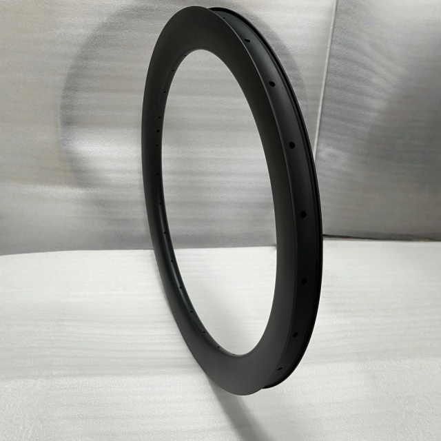 700C Road Bike Carbon Rim 38mm Width 59mm Depth Super Light Tubeless Disc Brake T800 Gravel Bike Carbon Rim
