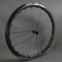 700C Road Bike Wave Carbon Wheelset 28mm Width 45 50 60mm Depth Super Light Tubeless 24Hole Road bicycle Wheelset