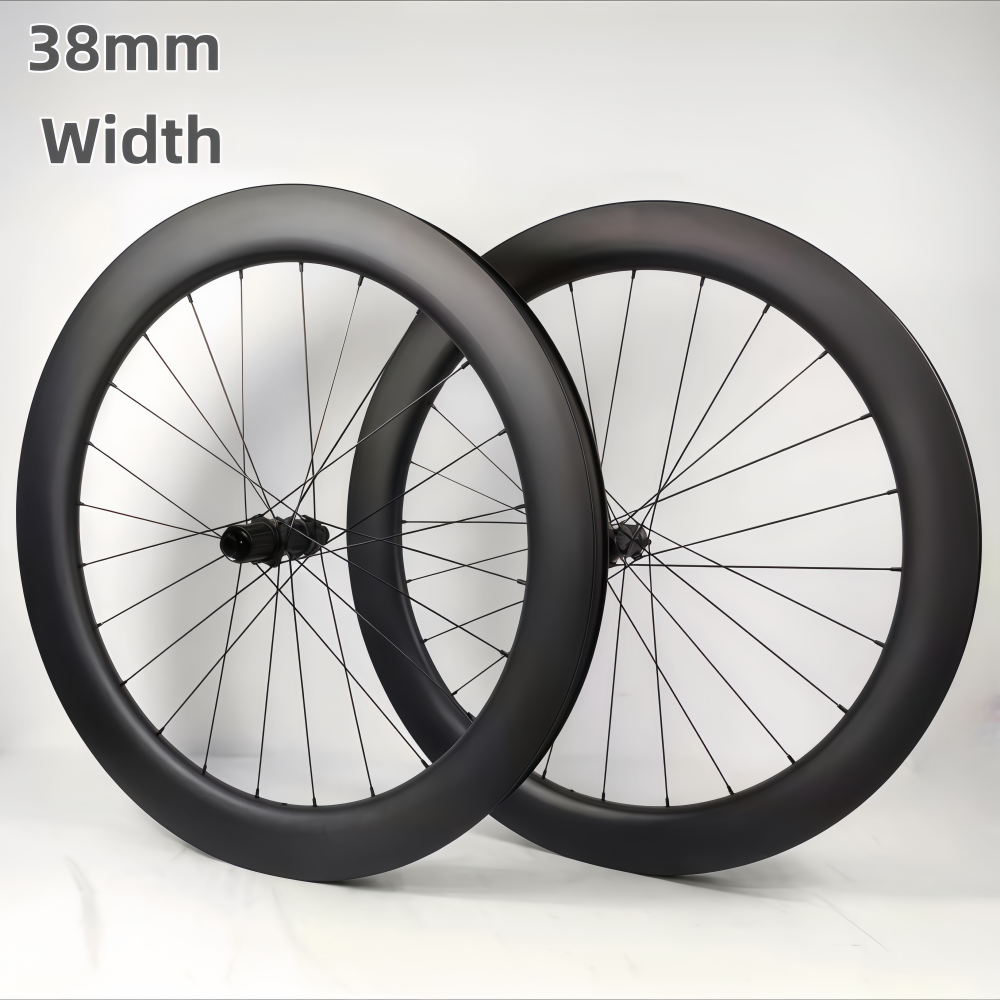 700C Grave Bike Carbon Wheelset 38mm Width 30 35 40 45 50 55 60mm Depth Super Light Tubeless Gravel bicycle Wheelset