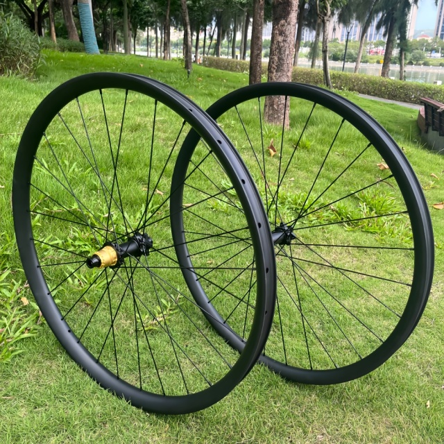 29er MTB Carbon Wheelset 25mm Depth 30 33 35 36 38mm Width Super Light Tubeless Disc Brake 29er MTB Carbon Wheelset