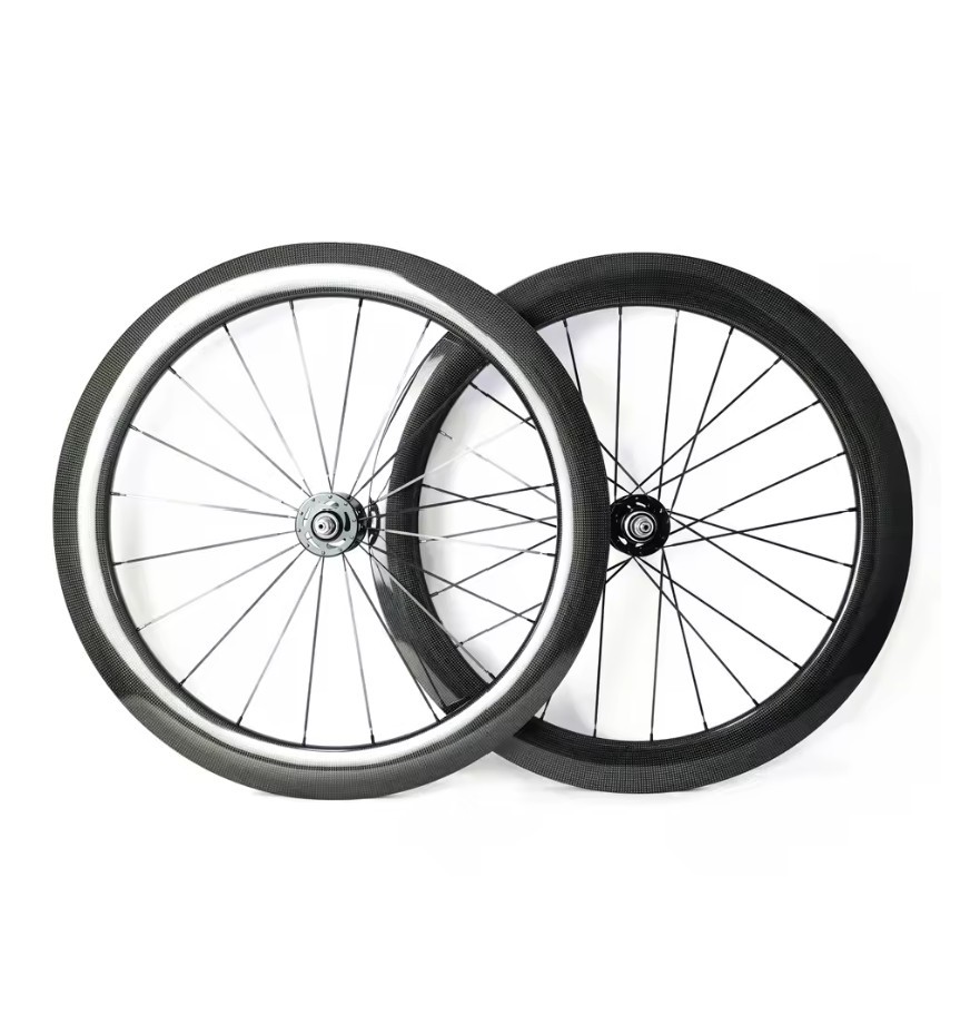 700C Road Track Fixed Gear Bicycle Carbon Fiber Bike Wheel Depth 88mm Width 23/25mm Clincher/Tubeless