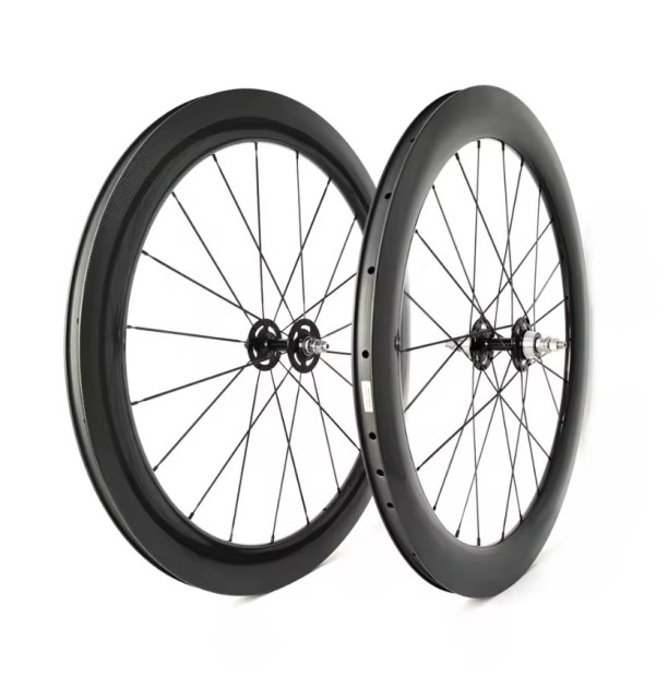 700C Road Track Fixed Gear Bicycle Carbon Fiber Bike Wheel Depth 88mm Width 23/25mm Clincher/Tubeless