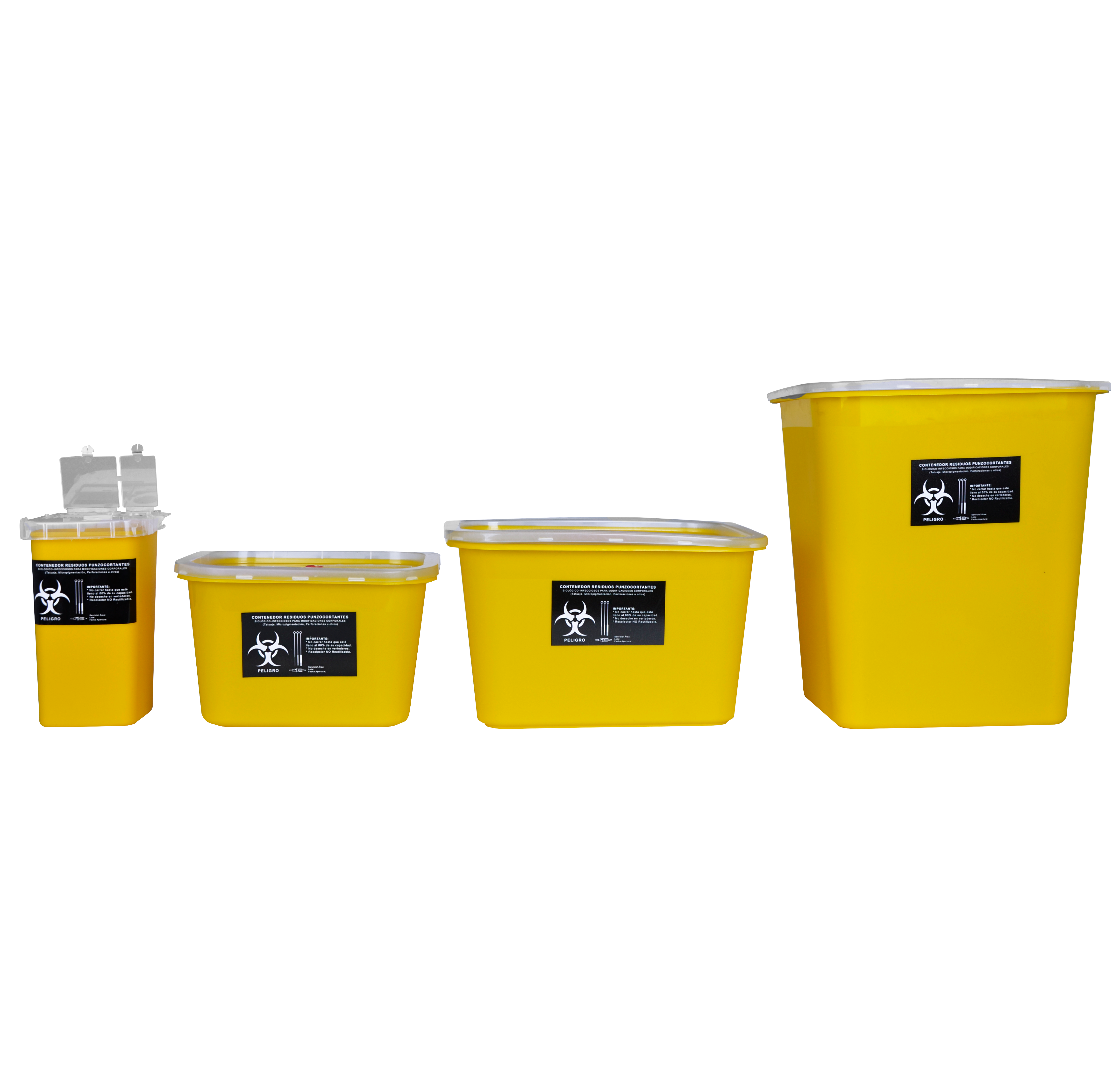 Contenedor Papelera PP reciclaje 80 litros en color amarillo - Zeta Trades  S.L.U.
