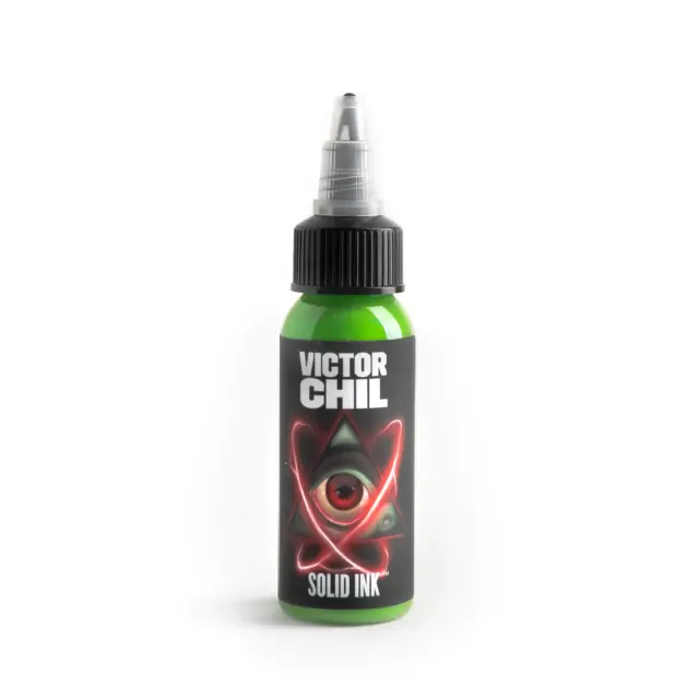 Victor Chil Toxic Green Solid Ink 1oz