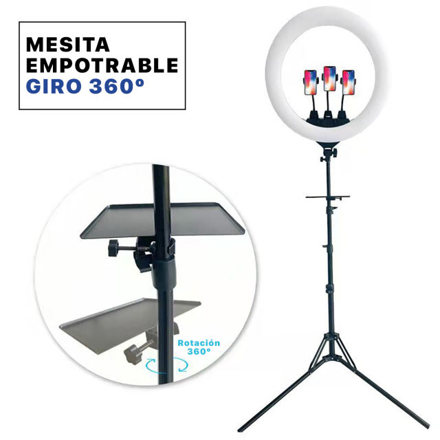 Mesita empotrable Giro  360º