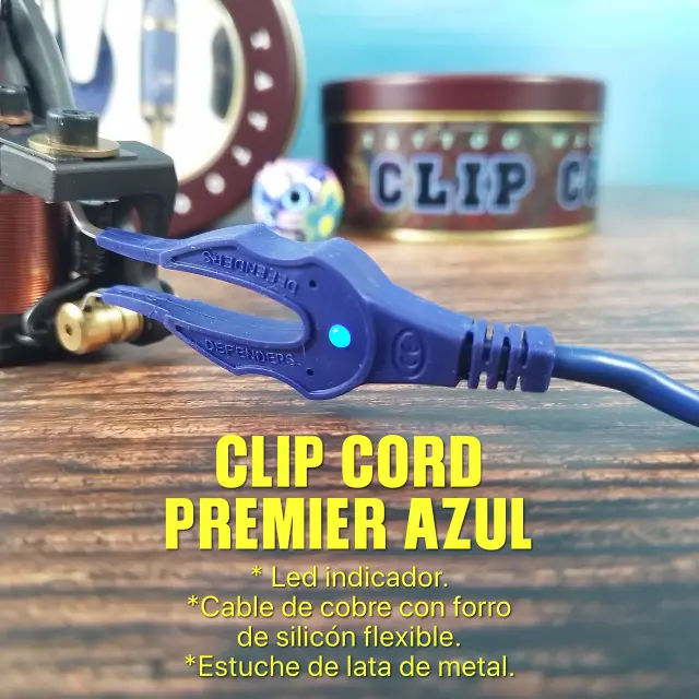Clip Cord  Premier Azul estuche Lata