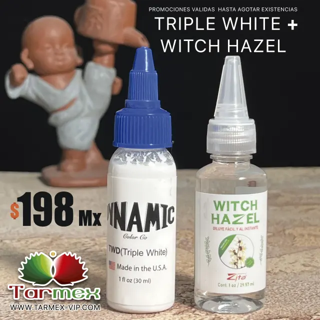 Kit de Triple White 1 oz + Witch Hazel Zita 1oz