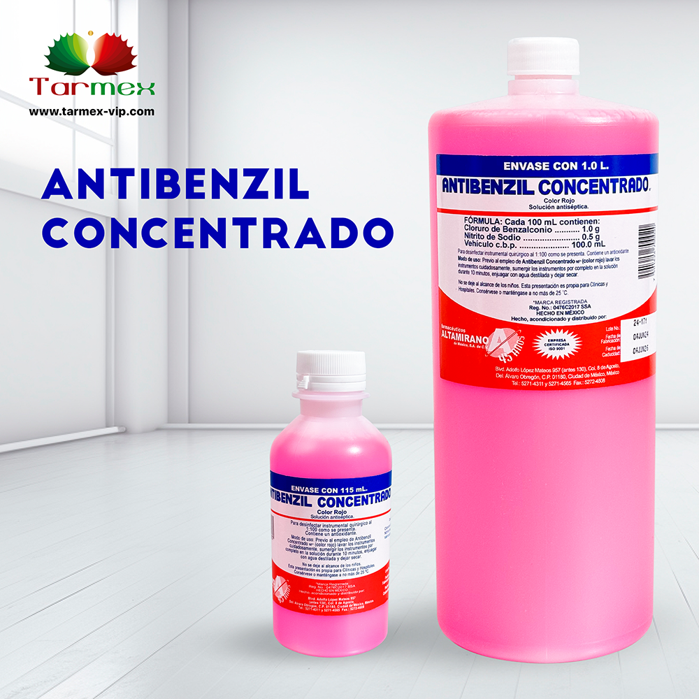 Jabón Desinfectante Antibenzil Concentrado Rojo