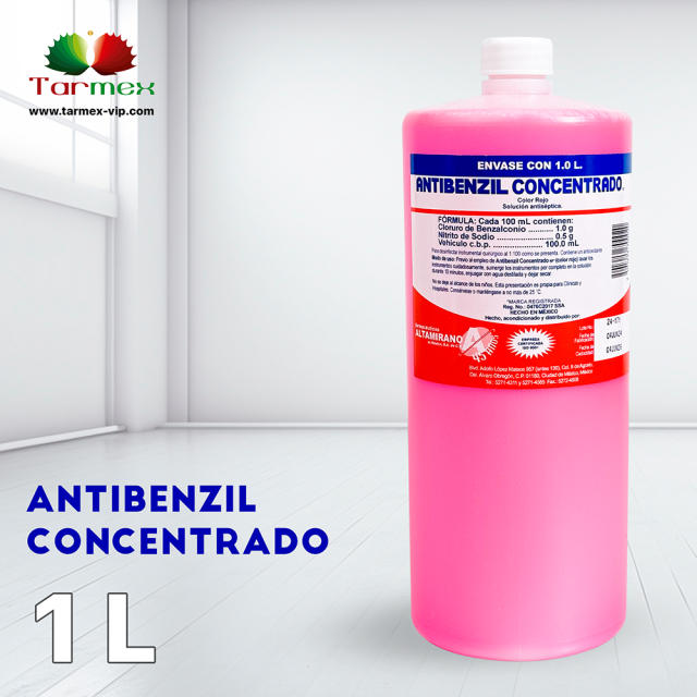 Jabón Desinfectante Antibenzil Concentrado Rojo