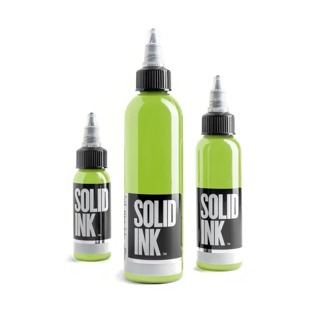 Lime Green Solid Ink 1oz