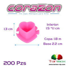 Corazon - Zita (Caps / retapas)  200 piezas