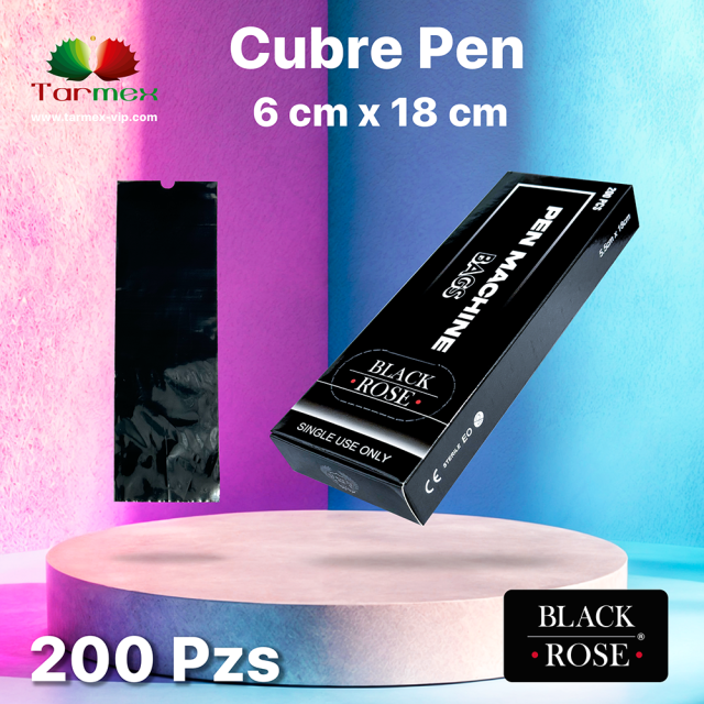 Cubre Pen Negro Black Rose