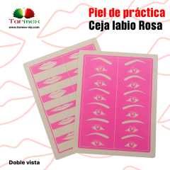 Piel de práctica Ceja Labio Rosa