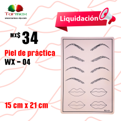 Piel de práctica Ceja Labio WX-04
