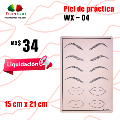Piel de práctica Ceja Labio WX-04