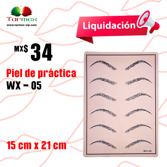 Piel de práctica Ceja Labio WX - 05